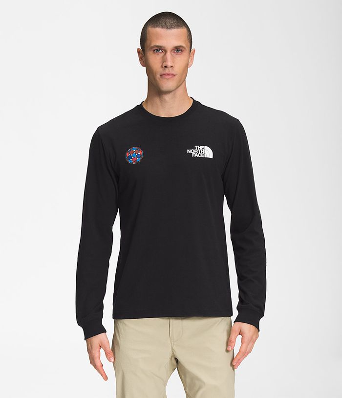 The North Face T-Shirts IC Long Sleeve Black - Mens - Thailand MDZUB-2864